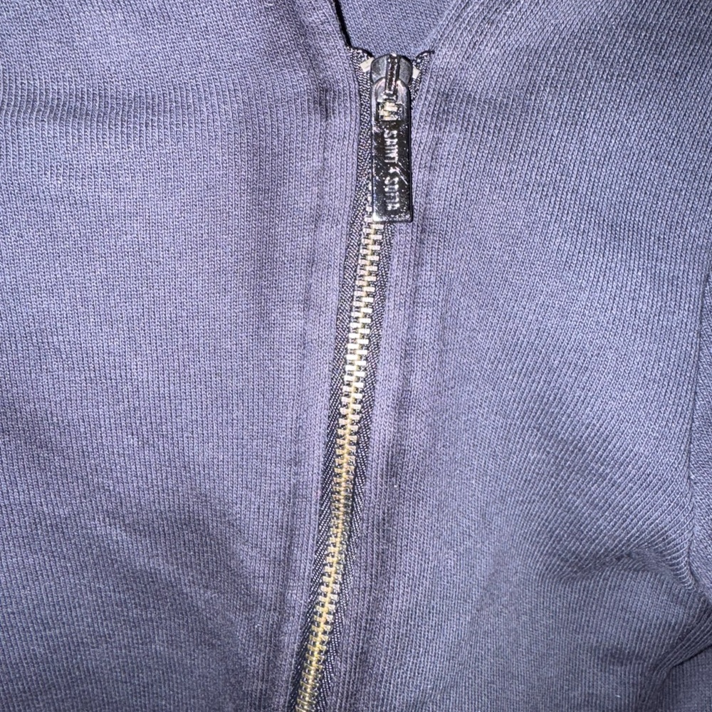 Saint + Sofia Elegant Black Moto Blazer - Picture 4 of 9